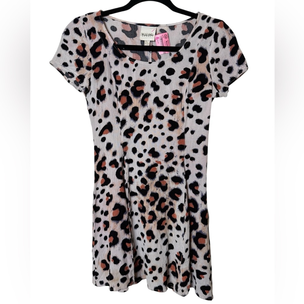 Nom de Plume Stylish Animal Print Mini Dress